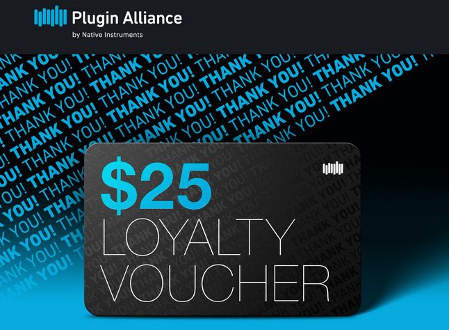 Plugin Alliance $25 Loyalty Voucher January 2026